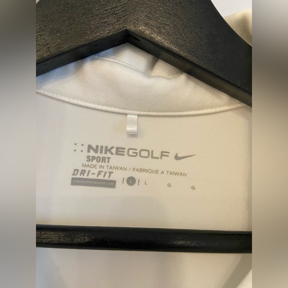 SOLD #120 NWOT Nike Golf Sport Dri-Fit Women’s Long Sleeve White Polo - Picture 3 of 8